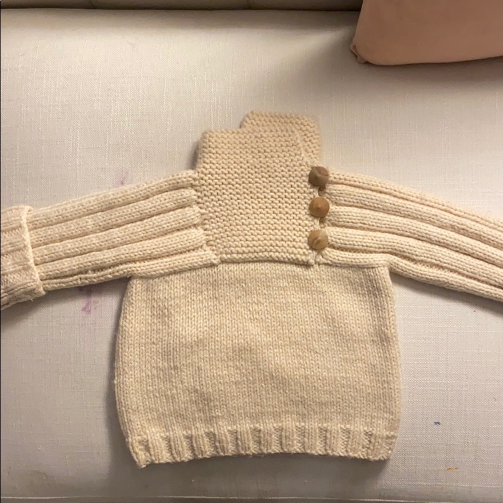 Vintage toddler blend hand knit sweater 18-24m